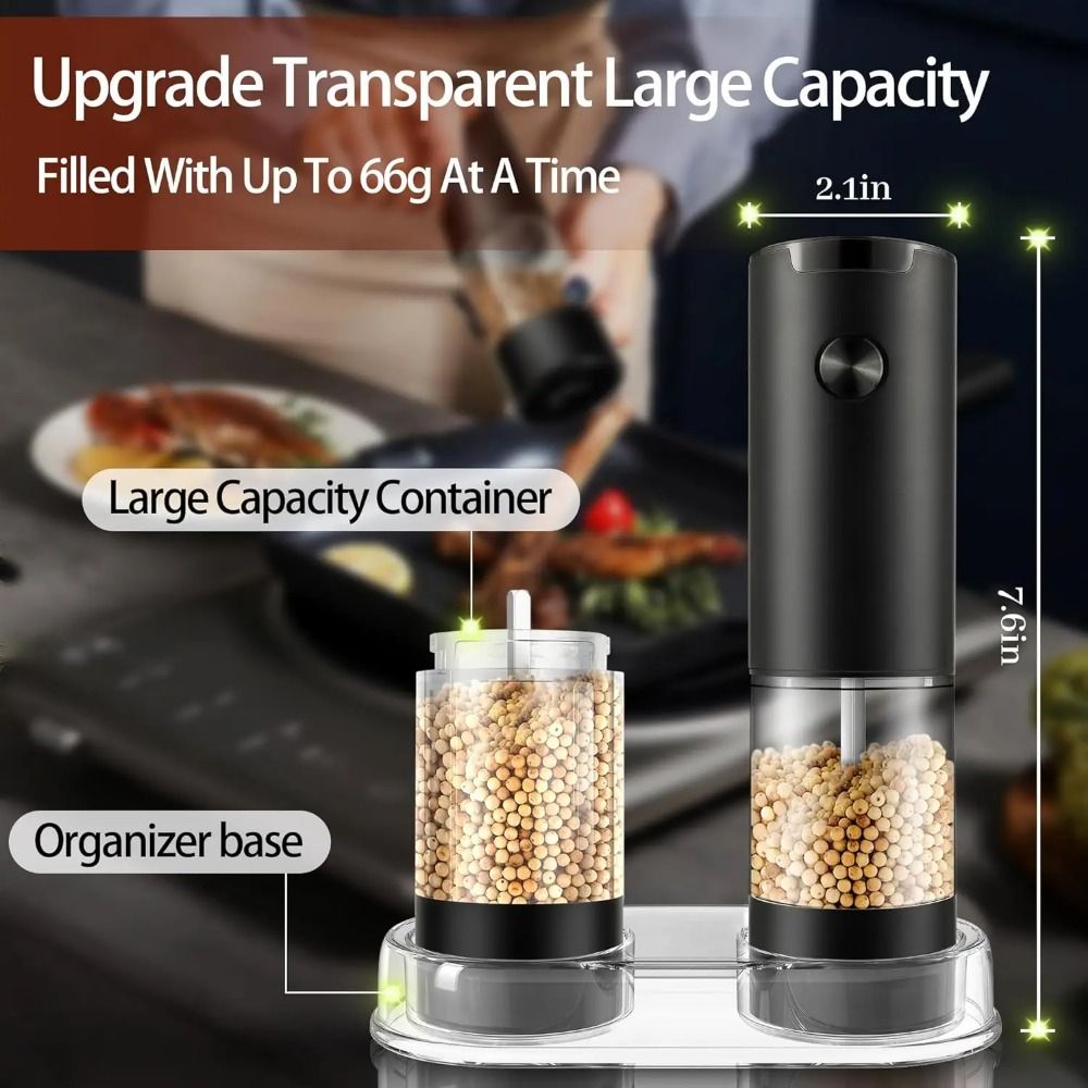 Grindstone Electric Salt and Pepper Grinder Set image 5