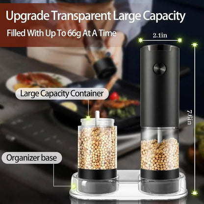 Grindstone Electric Salt and Pepper Grinder Set image 5