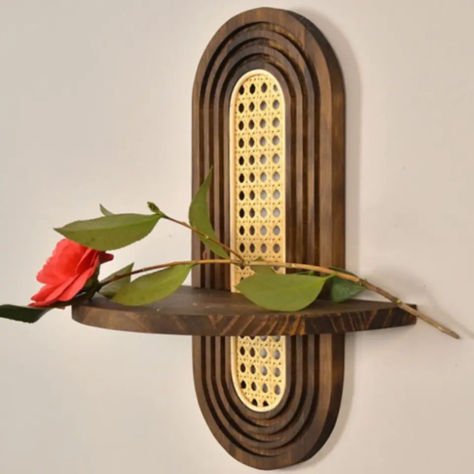 Prism Boho Rattan Wall Shelf image 5
